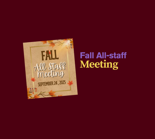 Fall all staff meet