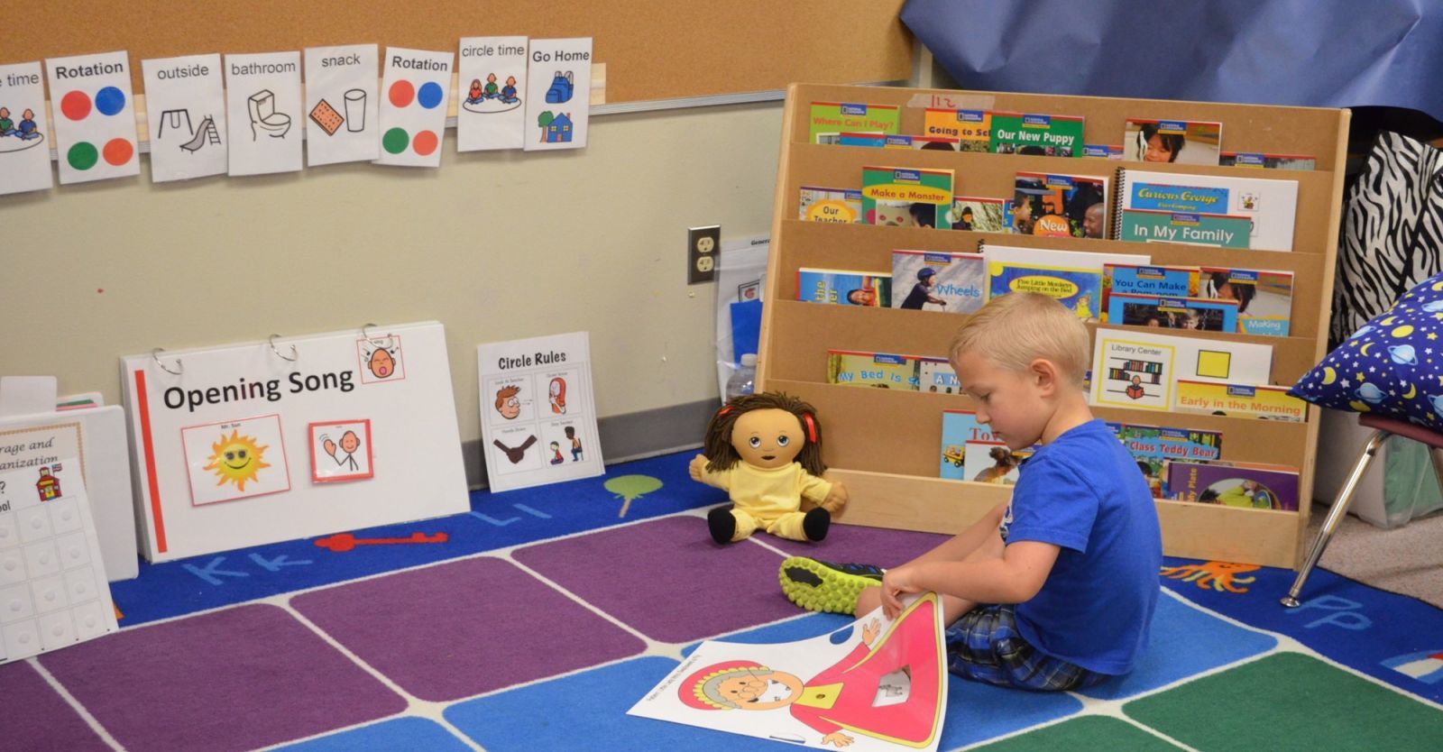 Boy in classroom